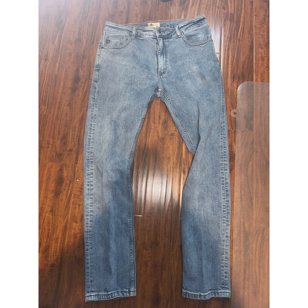 Territory Ahead Jeans Mens 36x34 Blue Straight Regular Comfort Fit Medium Wash